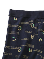 Multipacks Mens Letter Print U Convex Boxer Briefs Comfy Underwear