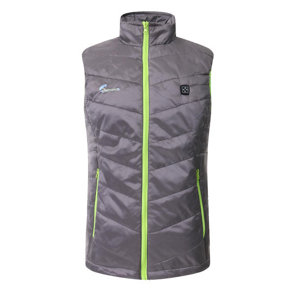 Gray Electric Heated Waterproof Motorcycle Riding Vest