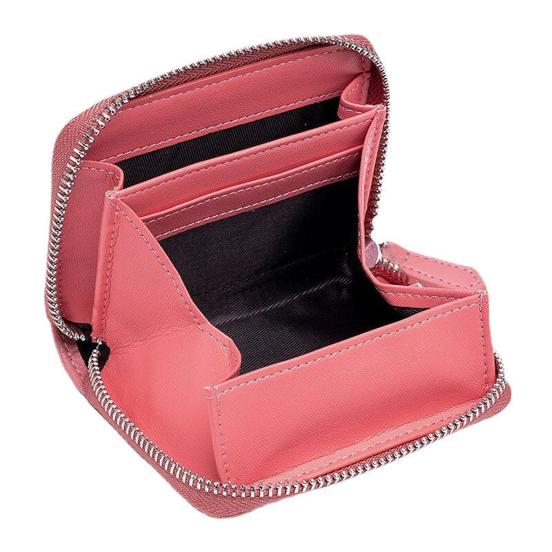 Women Genuine Leather RFID Anti-theft Coin Storage Bag Coin Wallet Purse