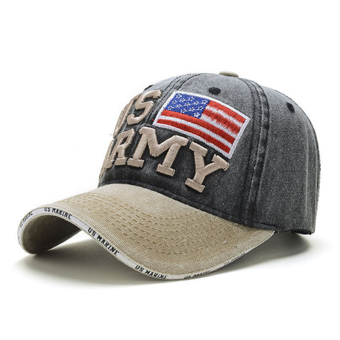 Unisex Vintage Patriotic Baseball Cap Stylish Distressed American Flag Cap Hat