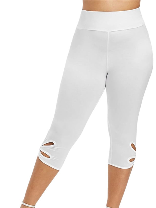 Women's Casual Vacation Calf-Length Solid Color Pants
