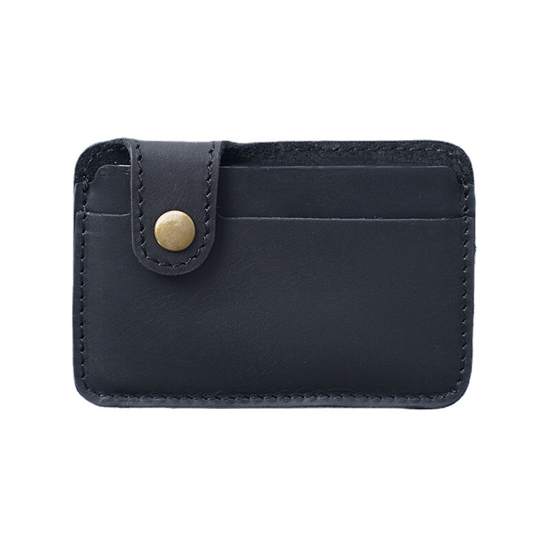 Men Genuine Leather Vintage Multi-Card Slots Bus Card Holder Mini Small Wallet