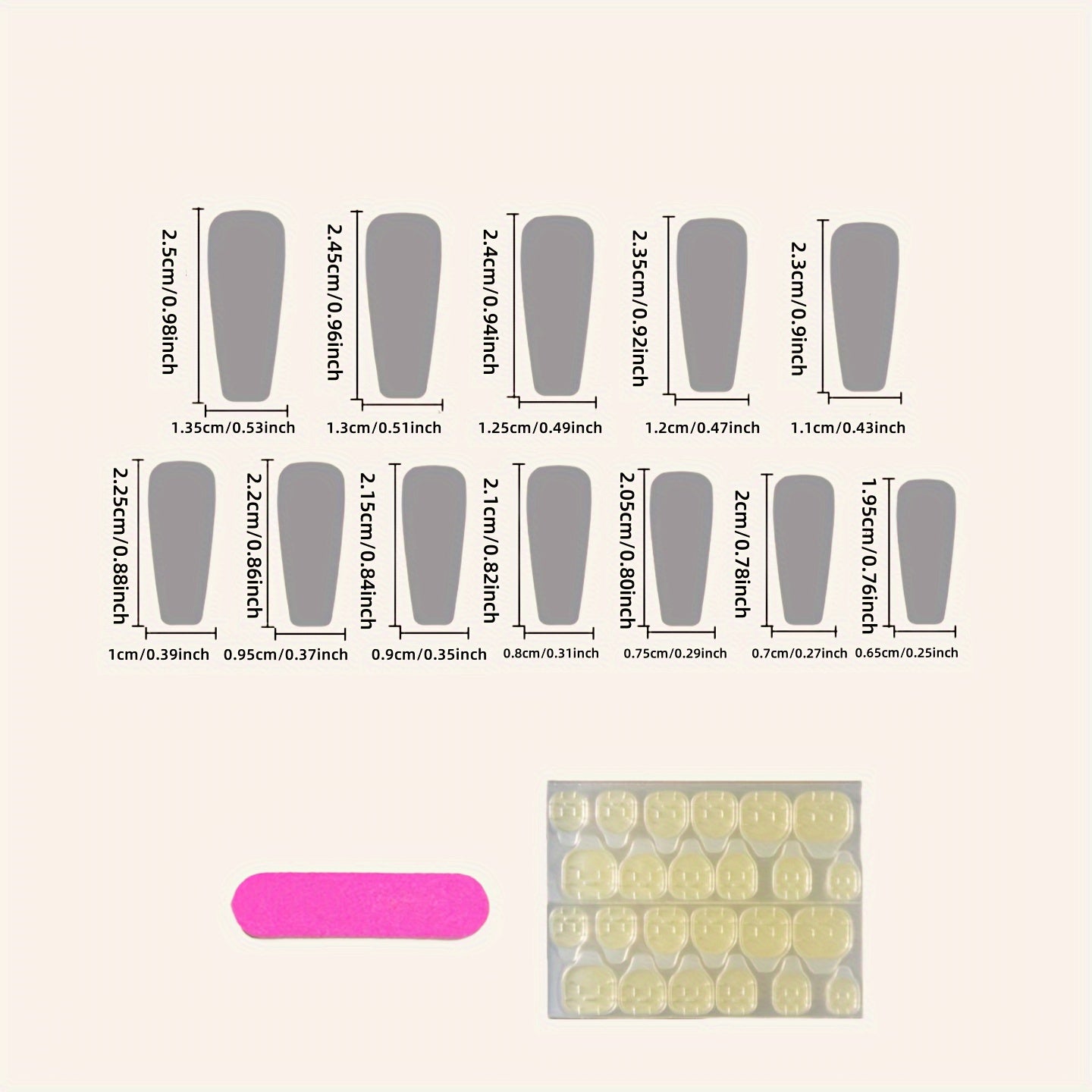 24pcs Dark Blue Butterfly Bliss - Medium Pink Glossy Press On Nails with Butterfly & Polka Dot Design - Full Cover Square Fake Nails for Women & Girls