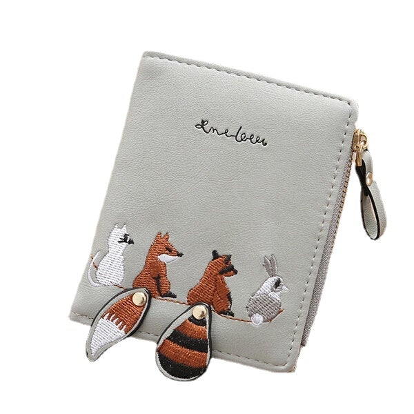 Cartoon Cute Lovely Bi-fold Small Wallet Purse Card Holder For Women