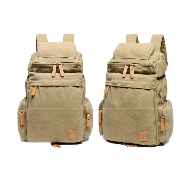 Men Women Large Capacity School Laptop Backpack Canvas Casual Backpack