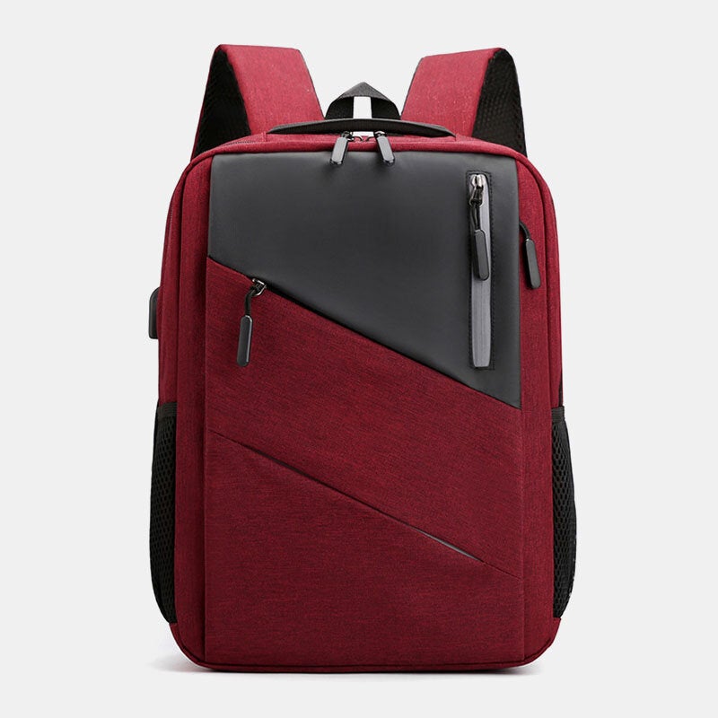 Men Large Capacity With USB Charging Business Travel Outdoor School Bag 14 Inch Laptop Backpack