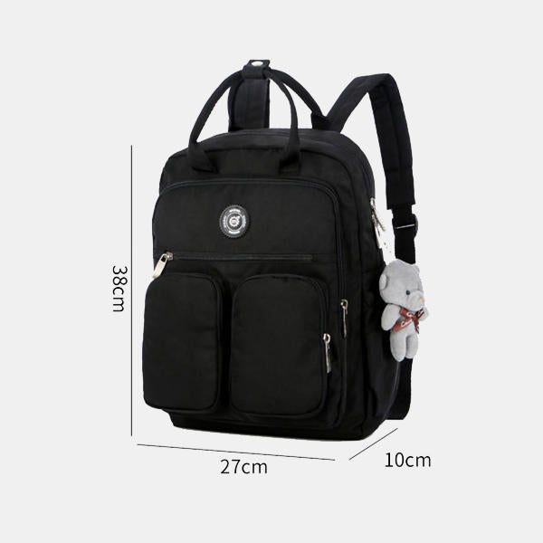 Women Girl Small Pure Color Cute Daily Casual Outdoor Bag Backpack School Bag Student