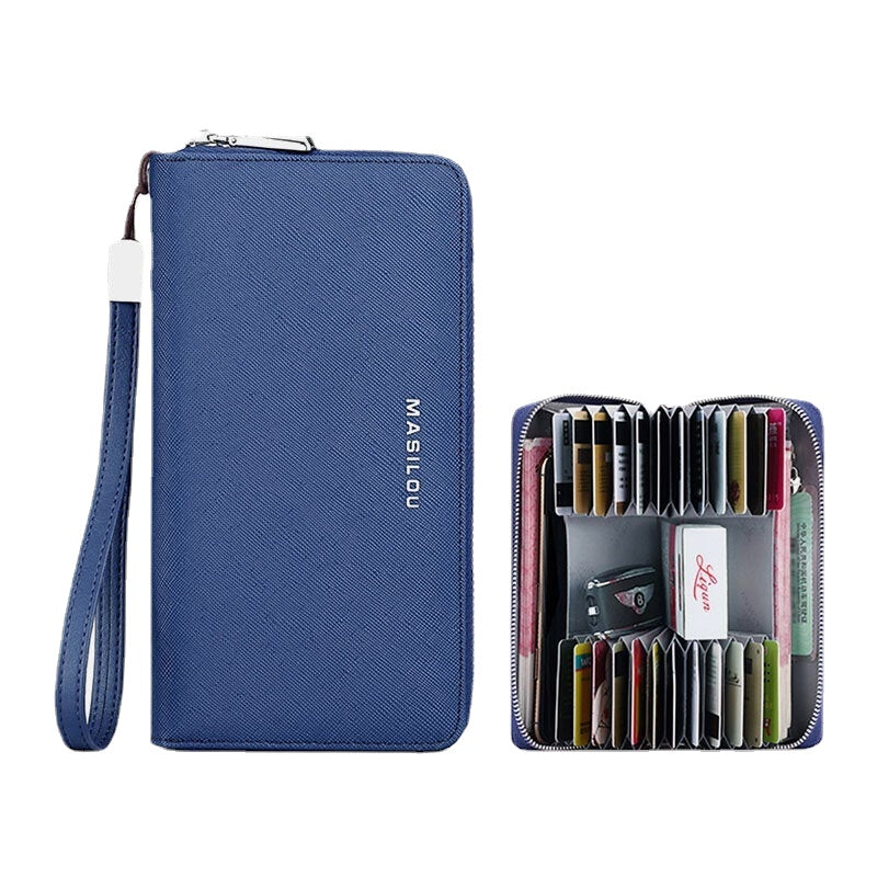 Women Large Capacity Genuine Leather Wallet  Wallet Multi-card Slots Card Holder Purse