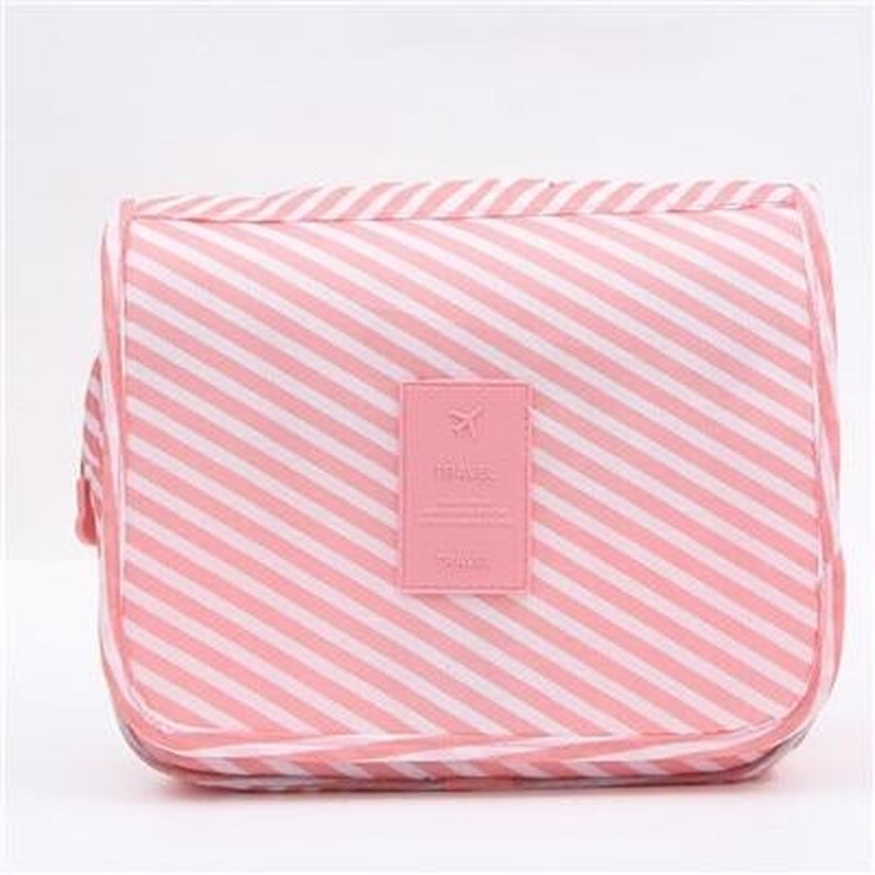 Stylish High Capacity Hanging Women's Nylon Toiletry Bag For Cosmetics