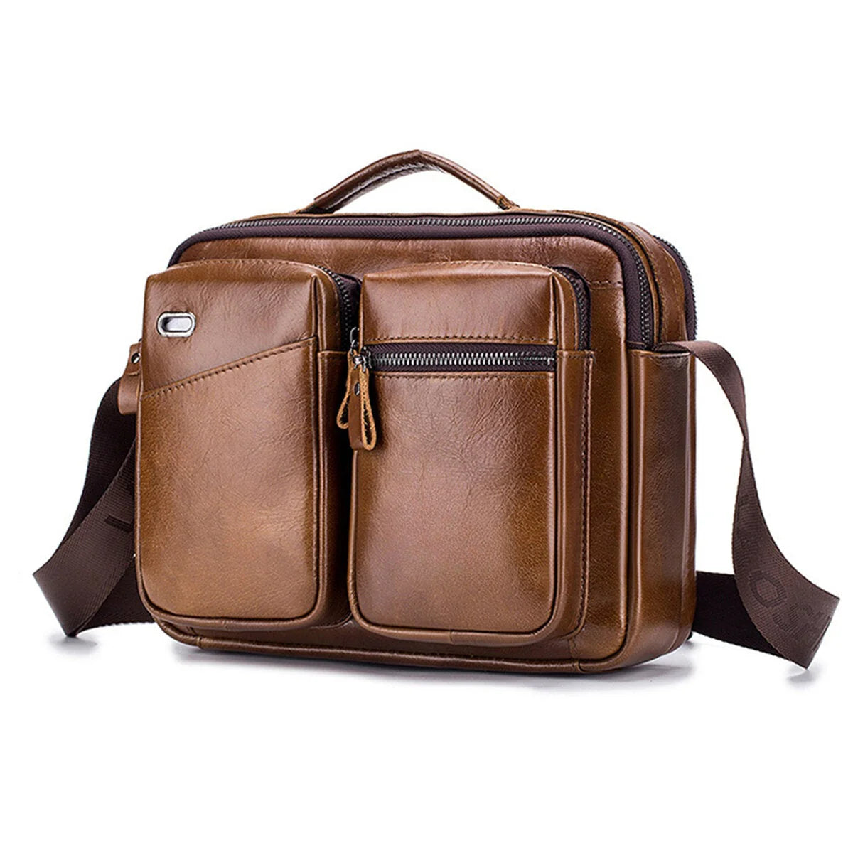 Vintage Genuine Leather Men's Messenger Bag Briefcase Shoulder Satchel