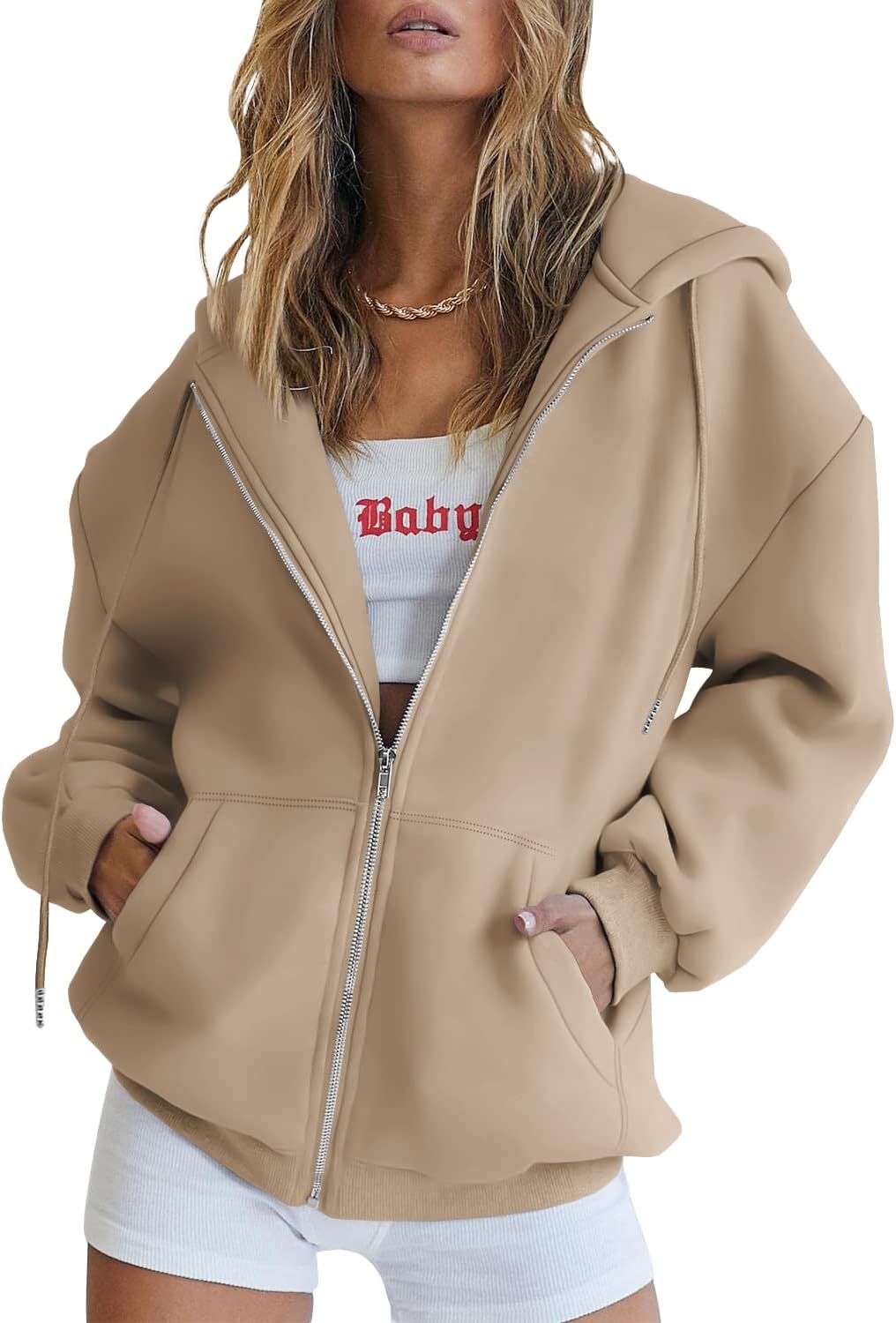 Women’s Teddy Coat – Warm & Cozy Winter Outerwear with Hood & Pockets – Casual, Stylish, Micro-Elastic Fleece Jacket for Cold Weather – Perfect for Street, Vacation, Weekend Wear