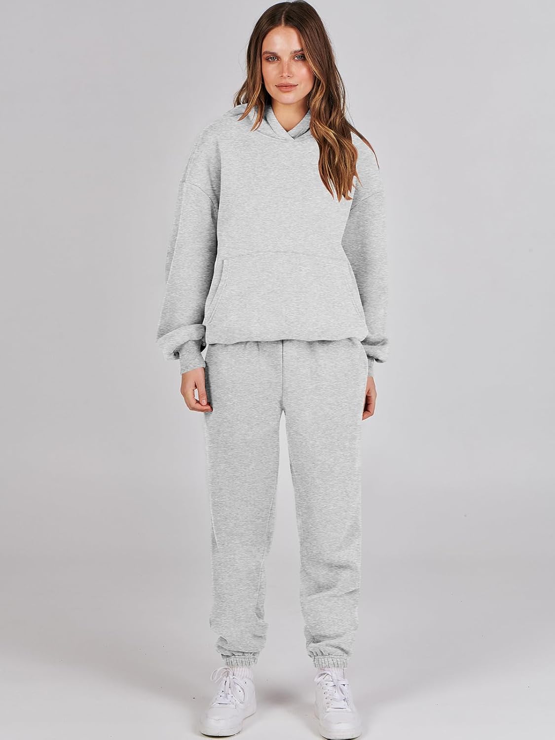 Women's Y2K 2 Piece Tracksuit - Oversized Hoodie & Jogger Sweatpants Set