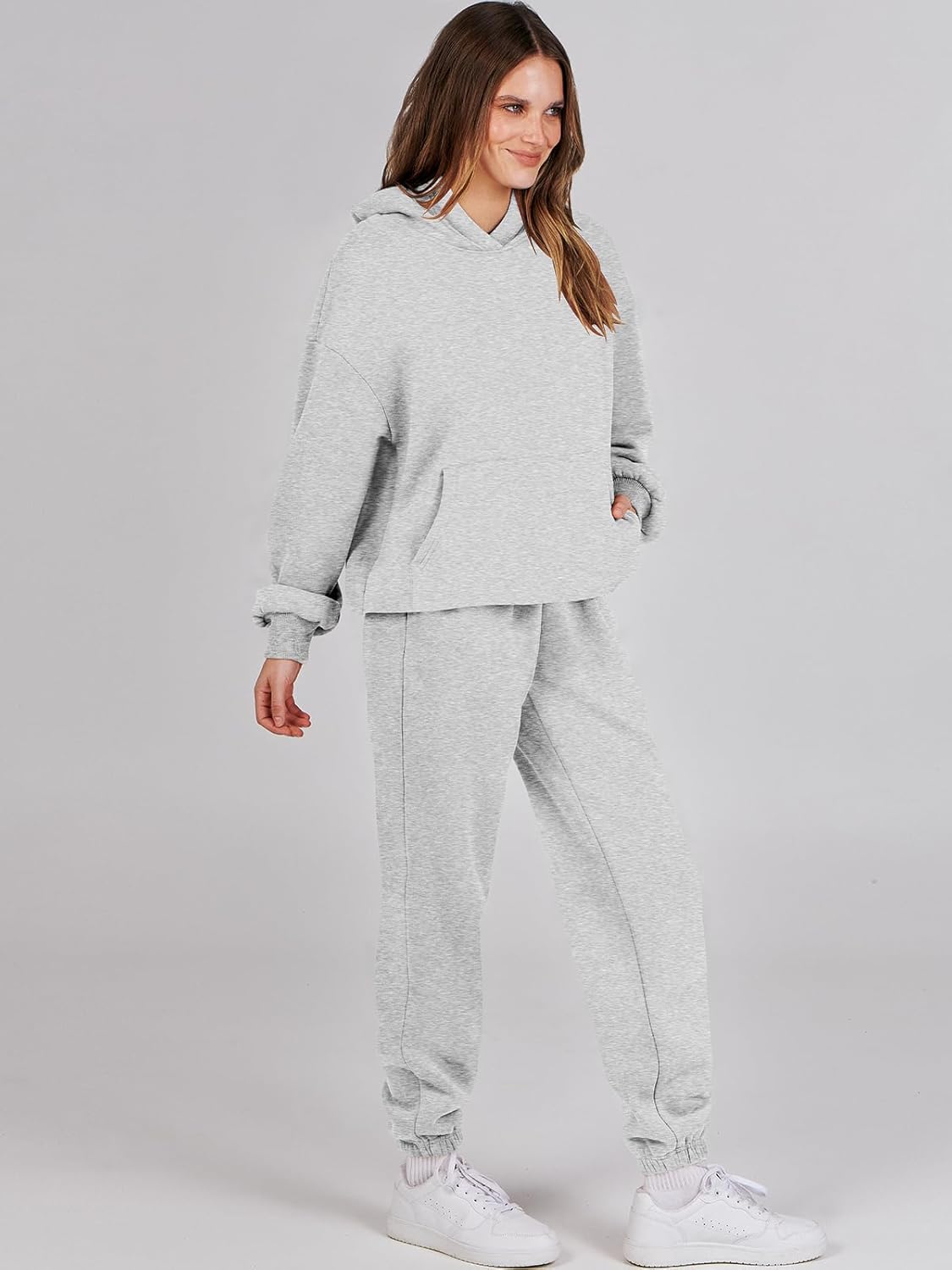 Women's Y2K 2 Piece Tracksuit - Oversized Hoodie & Jogger Sweatpants Set