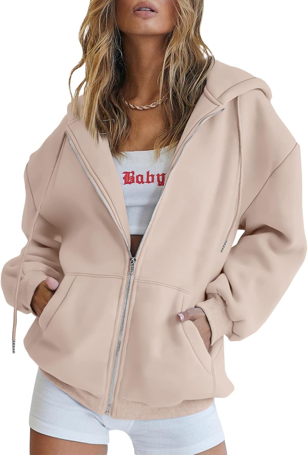 Women’s Teddy Coat – Warm & Cozy Winter Outerwear with Hood & Pockets – Casual, Stylish, Micro-Elastic Fleece Jacket for Cold Weather – Perfect for Street, Vacation, Weekend Wear