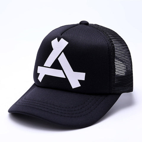 New Fashion Letter A Baseball Cap Unisex Net Surface Breathable Hip Hop Hats Summer Sunscreen Sun Hat