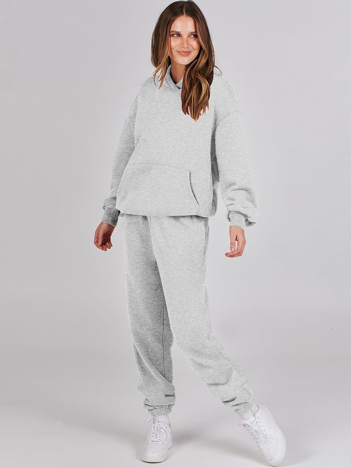 Women's Y2K 2 Piece Tracksuit - Oversized Hoodie & Jogger Sweatpants Set