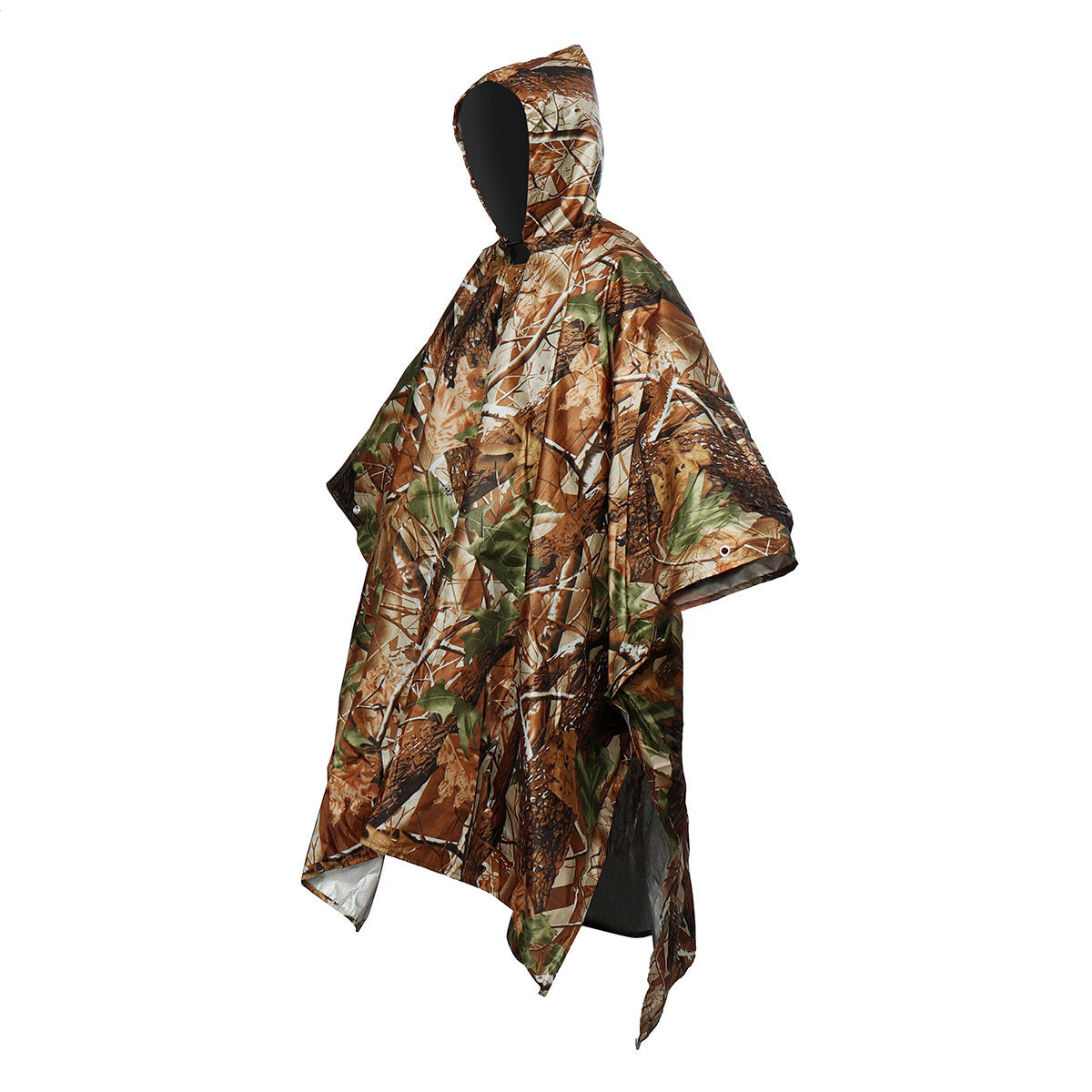3 In 1 Multifunctional Raincoat Poncho Backpack Camouflage Rain Cover Awning Tent Rainning Clothing