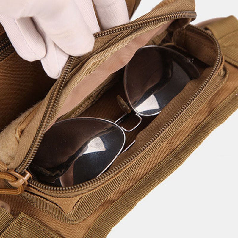 Men Oxford Cloth Camouflage Outdoor Sport Reporter Photography Leg Bag Waist Shoulder