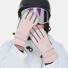 Women Screentouch Windproof Waterproof Riding Skiing Warm Sport Full-finger Gloves