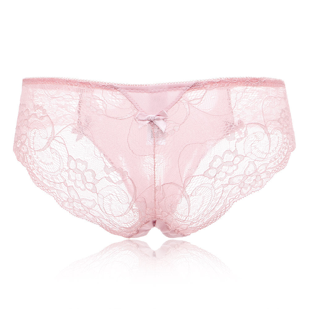 Seduced Soft Lace Sexy Butterfly Knot Low Waist Panties