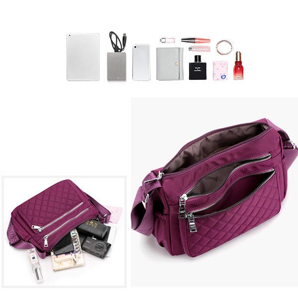 Women Nylon Light-weight Waterproof Shoulder Bag Crossbody Bag