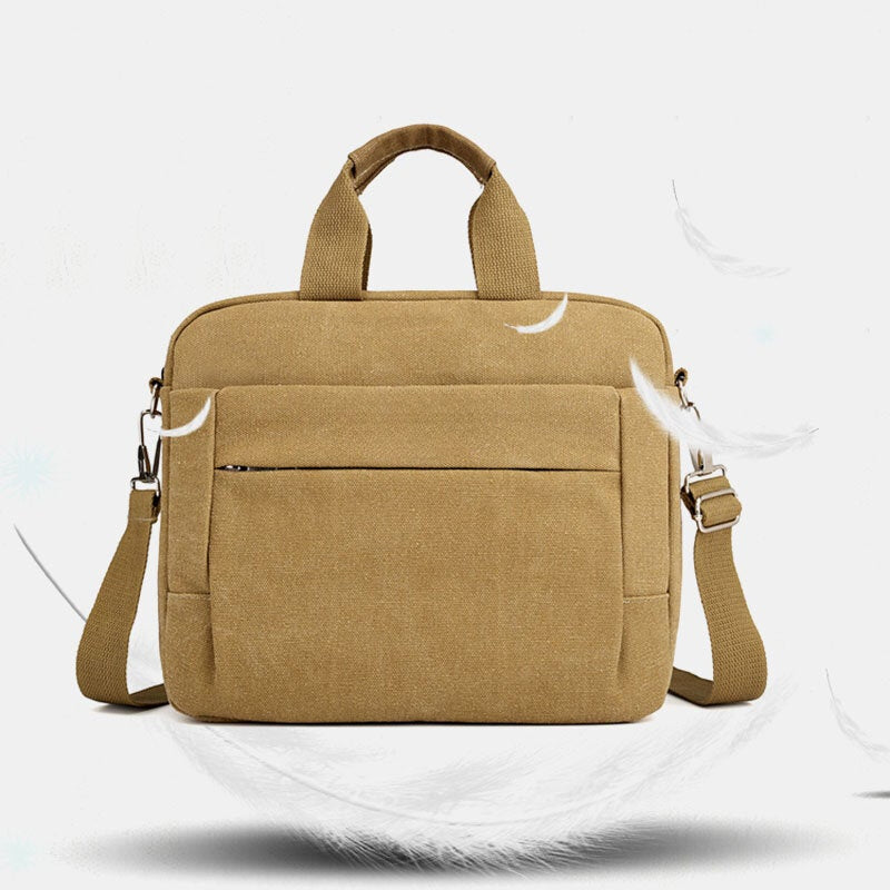 Men's Canvas Crossbody Shoulder Bag for Business