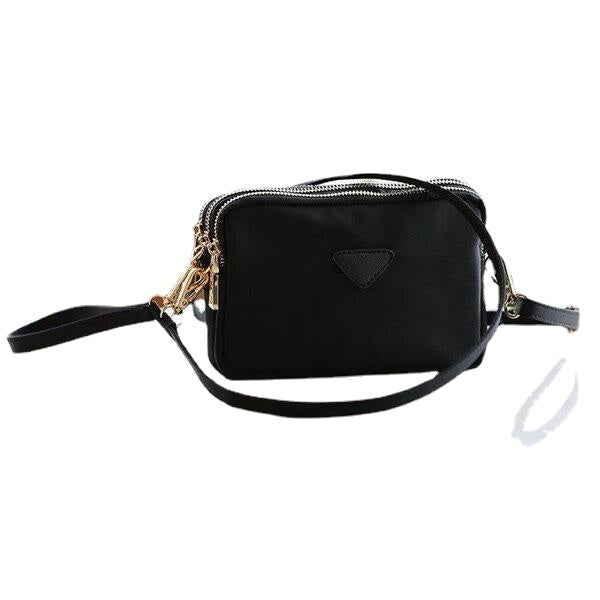 Women Water Resistant Multi-slot Clutch Bags Nylon Solid Mini Crossbody Bag