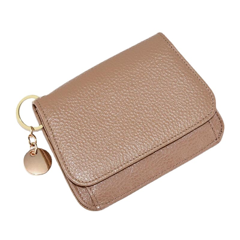 Women Trifold Short Zipper Coin Purse RFID Anti-magnetic Wallet Multi-card Slot Card Holder