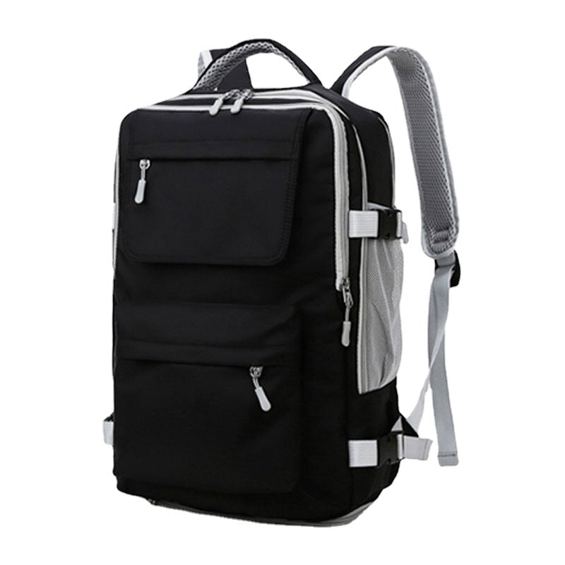 Women Nylon Multi-pocket Compartment Backpack Multifunction Large Capacity Travel Bag