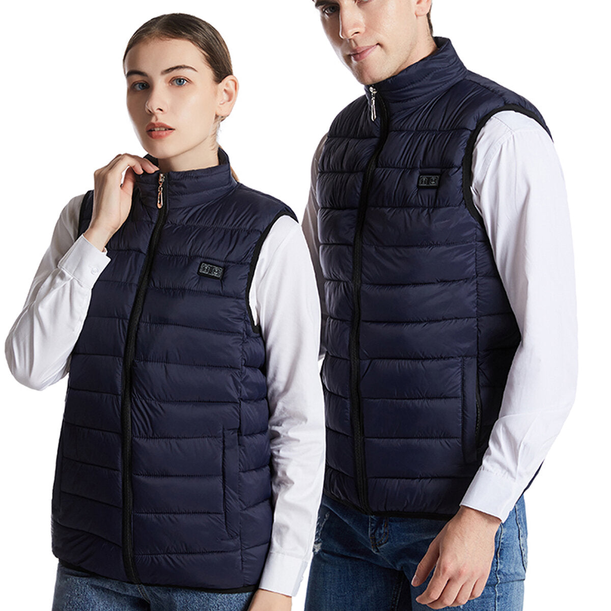 Graphene Electric Heating Vest, USB-Powered, 11 Zones, Thermostat Control, Winter Warmth