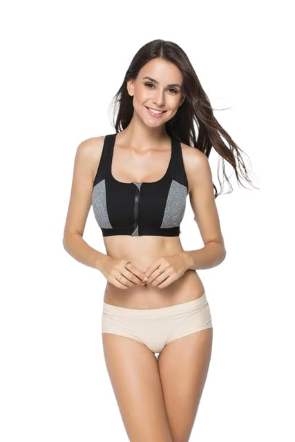 Stylish Breathable Women's High Impact Push Up Sports Bras For Running Yoga