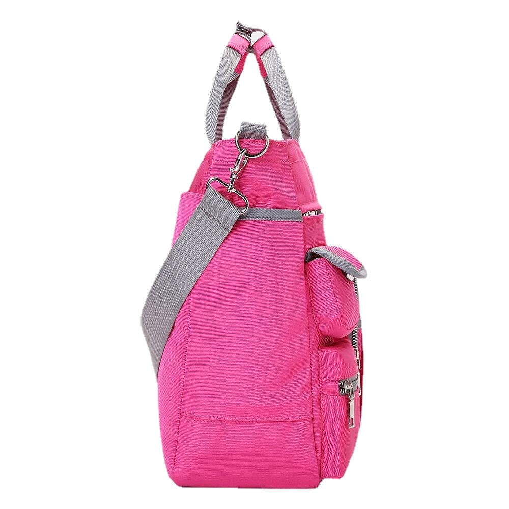 women waterproof large capacity multi pocket handbag shoulder bag