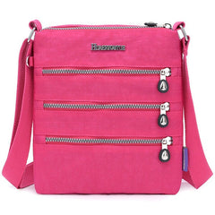 Women Nylon Multi-pocket Leisure Crossbody Bag Solid Shoulder Bag