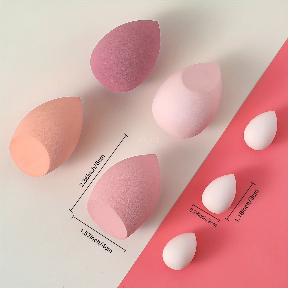 7Pcs Makeup Sponge Beauty Blender Set Soft Wet And Dry Use Blender Sponge For Liquid Cream And Powder