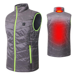 Gray Electric Heated Waterproof Motorcycle Riding Vest