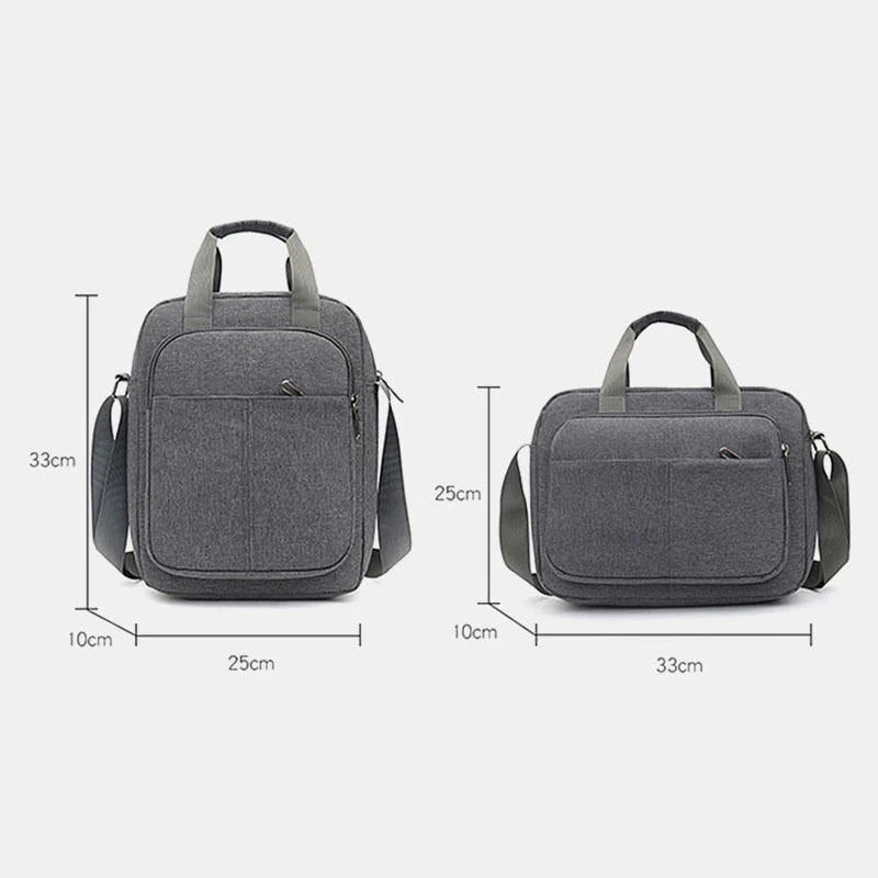 Men's Large Waterproof Oxford Shoulder & Crossbody Bag