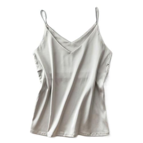 Casual Women's V-neck Sleeveless Spaghetti Strap Camisole Plus Size