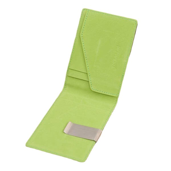 Creative Money Clip Men PU Purse Slight Colorful Wallet