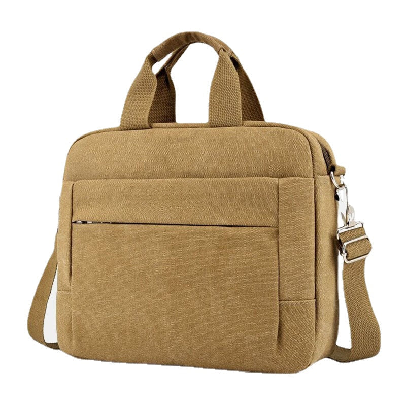 Men's Canvas Crossbody Shoulder Bag for Business