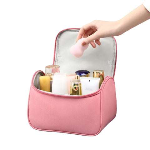Unisex Portable Matte Large Capacity PU Leather Travel Bag Multifunction Storage Wash Makeup