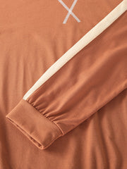 Women's Cute Pig Pajama Set: Long Sleeve Sweatshirt & Loose Jogging Pants for Home Lounge