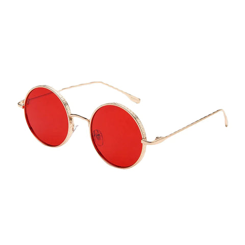Unisex Retro Metal Round Shape Fashion UV Protection Sunglasses