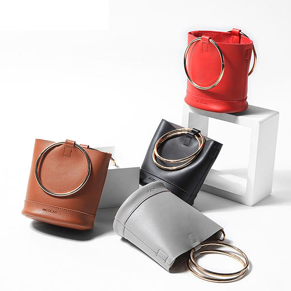 Women Cool PU Bucket Bags Crossbody