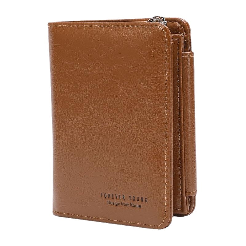 Women Trifold Short Multifunction Wallets PU Leather 13 Card Slot Coin Purse Money Clip