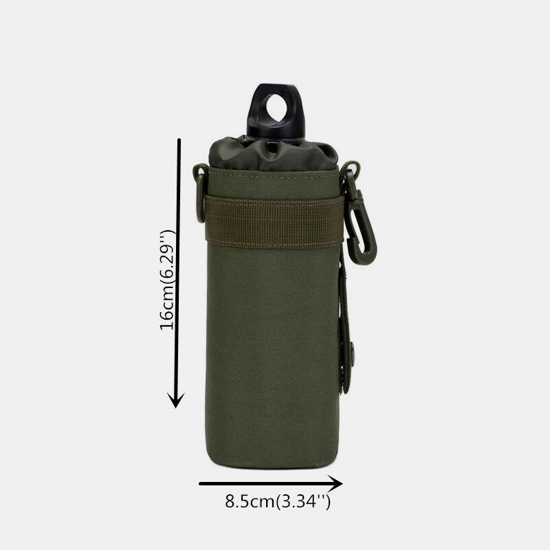 Men Nylon Camouflage Sport Outdoor Water Bottle Case Bag Waist