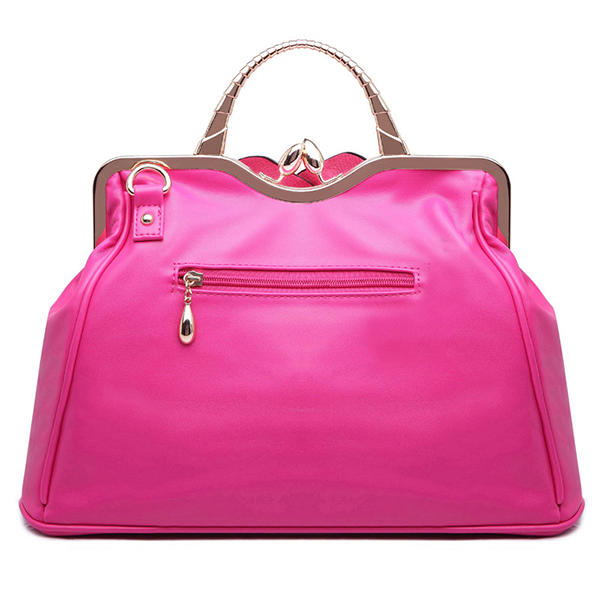 Women Elegant Handbag Rose Floral Fashion Cosmetic Bag