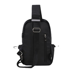 Men Oxford Large Capacity Chest Bag Multi-pockets Crossbody Bag Shoulder