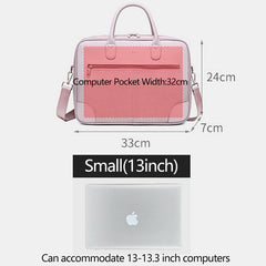 Women Multi-Compartment Waterproof Crossbody Laptop Shoulder Bag Handbag