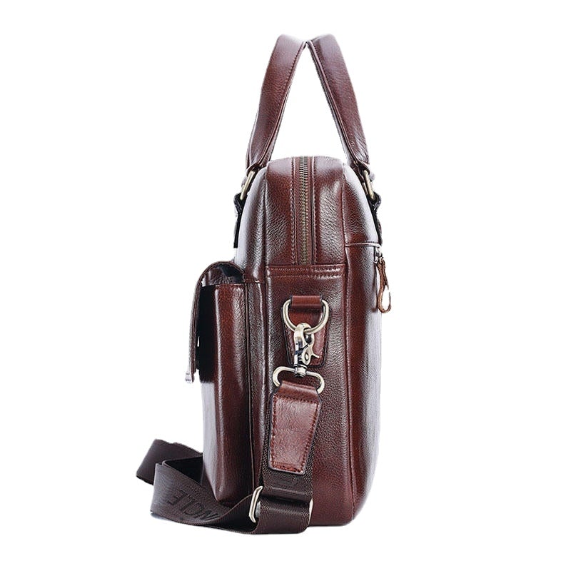 Men Genuine Leather Handbag Crossbody Bag Messenger