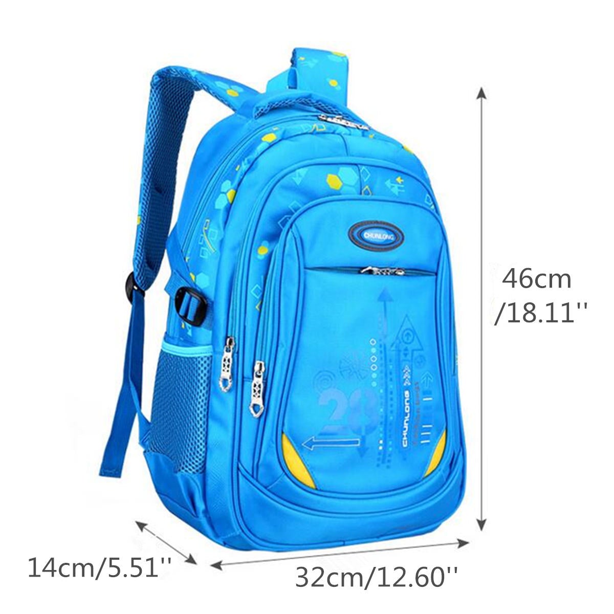 Nylon Large Waterproof Backpack Children School Bag For Middle Primary School Student